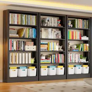 Adjustable Metal Bookshelf, 71"H Tall Bookcase with Storage Shelves, 5-Tier Heavy Duty Book Shelf, Modern Open Large Book Case for Library, Living Room, Office, Bedroom, including Book Stopper (Black) Adjustable Metal Bookshelf, 71"H Tall Bookcase with Storage Shelves, 5-Tier Heavy Duty Book Shelf, Modern Open Large Book Case for Library, Living Room, Office, Bedroom, including Book Stopper (Black)