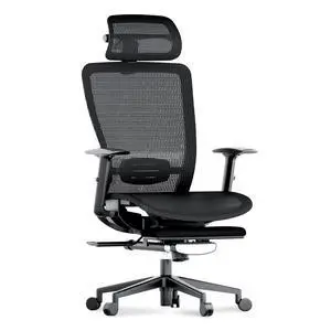 OC3 Air Ergonomic Office Chair with Footrest, Mesh Back Computer Chair, Home Office Desk Chairs, with Adjustable Lumbar Support/3D Headrest/Reliable Base, Mesh Seat Cushion, Black, Air-F OC3 Air Ergonomic Office Chair with Footrest, Mesh Back Computer Chair, Home Office Desk Chairs, with Adjustable Lumbar Support/3D Headrest/Reliable Base, Mesh Seat Cushion, Black, Air-F