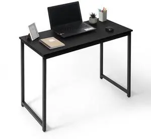 40 Inch Small Computer Desk for Home Office, Gaming & Small Spaces - Compact Black Writing Desk, Easy Assembly, 220 lbs, P2 Board 40 Inch Small Computer Desk for Home Office, Gaming & Small Spaces - Compact Black Writing Desk, Easy Assembly, 220 lbs, P2 Board