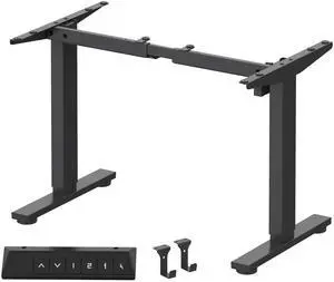 EN1 Height Adjustable Standing Desk Frame with Memory Controller, Electric Sit Stand Desk Base for Home and Office (Black Frame Only) EN1 Height Adjustable Standing Desk Frame with Memory Controller, Electric Sit Stand Desk Base for Home and Office (Black Frame Only)