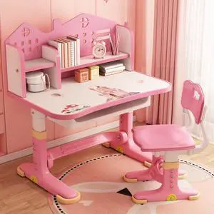 Kids Adjustable Study Desk & Chair Set w/Storage,Drawers,Bookshelf,Child Toddler Writing Homework Table,Little Girl Work Computer Desk,Princess Preschool Desk,Escritorio Mesas para Niña (Pink A) Kids Adjustable Study Desk & Chair Set w/Storage,Drawers,Bookshelf,Child Toddler Writing Homework Table,Little Girl Work Computer Desk,Princess Preschool Desk,Escritorio Mesas para Niña (Pink A)