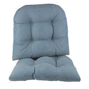 Saturn Non-Slip Seat Cushion, Assembled in The USA, Button-Tufted Pillow for Dining, Office, or Rocking Chair, Durable Fabric Cover, 18" x 20" x 3", Set of 2, Wedge Blue Saturn Non-Slip Seat Cushion, Assembled in The USA, Button-Tufted Pillow for Dining, Office, or Rocking Chair, Durable Fabric Cover, 18" x 20" x 3", Set of 2, Wedge Blue