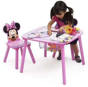 Minnie Mouse Storage Table and Chairs Set with Storage Minnie Mouse Storage Table and Chairs Set with Storage