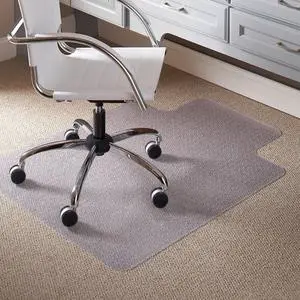 Chair Mat for Low Pile Carpet- Rectangle with Lip, Vinyl 36" x 48", Clear (128053) Chair Mat for Low Pile Carpet- Rectangle with Lip, Vinyl 36" x 48", Clear (128053)