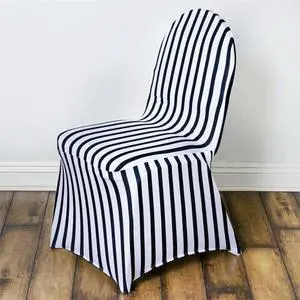 20 PCS Striped Stretchy Spandex Fitted Banquet Chair Cover Dinning Event Slipcover for Wedding Party Banquet Catering 20 PCS Striped Stretchy Spandex Fitted Banquet Chair Cover Dinning Event Slipcover for Wedding Party Banquet Catering