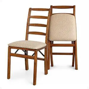 Meco 0560.6H792 Shaker Ladderback Folding Chair (Set of 2), Cherry Meco 0560.6H792 Shaker Ladderback Folding Chair (Set of 2), Cherry