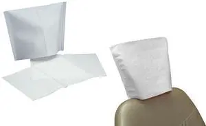 500/bx White Medical 10"x10" Chair Headrest Covers White Paper, Premium Protection Textured Tissue/Poly Backing, Water Resistant Head Rest Cahir Covers 500/bx White Medical 10"x10" Chair Headrest Covers White Paper, Premium Protection Textured Tissue/Poly Backing, Water Resistant Head Rest Cahir Covers