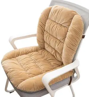 Desk Chair Cushion, Soft Seat Cushion with Removable Cover, Chair Cushion Seat Cushion with Back Support, Non-Slip, Indoor Office Rocking Chair Cushion (Khaki) Desk Chair Cushion, Soft Seat Cushion with Removable Cover, Chair Cushion Seat Cushion with Back Support, Non-Slip, Indoor Office Rocking Chair Cushion (Khaki)