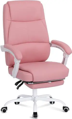 Big and Tall Office Chair with Footrest, High Back Desk Chair with Linkage Armrest, 90-155° Recline Executive Computer Chairs with Adjustable Height for Home Big and Tall Office Chair with Footrest, High Back Desk Chair with Linkage Armrest, 90-155° Recline Executive Computer Chairs with Adjustable Height for Home