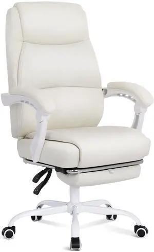 Big and Tall Office Chair with Footrest, High Back Desk Chair with Linkage Armrest, 90-155° Recline Executive Computer Chairs with Adjustable Height for Home Big and Tall Office Chair with Footrest, High Back Desk Chair with Linkage Armrest, 90-155° Recline Executive Computer Chairs with Adjustable Height for Home
