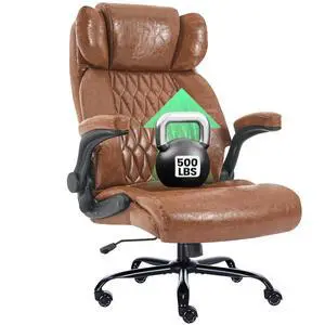 500lbs Big and Tall Office Chair Adjustable Lumbar Support for Back Pain, Extra Wide Seat Executive Office Chair Thick Armrest Pad, Heavy Duty Base&Upgraded Wheels, Ergonomic Comfy Computer Desk Chair 500lbs Big and Tall Office Chair Adjustable Lumbar Support for Back Pain, Extra Wide Seat Executive Office Chair Thick Armrest Pad, Heavy Duty Base&Upgraded Wheels, Ergonomic Comfy Computer Desk Chair