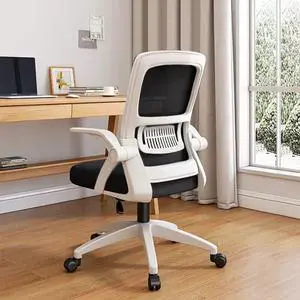Home Office Chair Ergonomic Breathable Mesh Chair High Back with Adjustable Height Swivel with Flip-Up Arms and Lumbar Support Home Office Chair Ergonomic Breathable Mesh Chair High Back with Adjustable Height Swivel with Flip-Up Arms and Lumbar Support