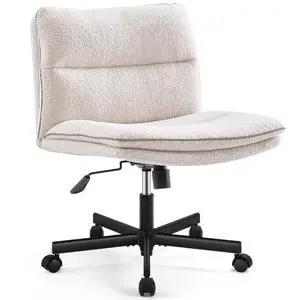 Criss Cross Office Chair with Wheels Desk Chair Comfy, Furry | Cross Legged Office Chair Mid-Back Vanity Chair Ergonomic Swivel Task Chair with Thickened Cushion Criss Cross Office Chair with Wheels Desk Chair Comfy, Furry | Cross Legged Office Chair Mid-Back Vanity Chair Ergonomic Swivel Task Chair with Thickened Cushion