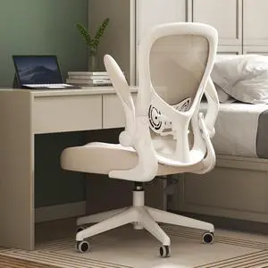 Office Chair Ergonomic Desk Chair, Office Desk Chairs with PU Silent Wheels, Breathable Mesh Computer Chair with Adjustable Lumbar Support, Flip-up Armrests, Tilt Function, Grey Office Chair Ergonomic Desk Chair, Office Desk Chairs with PU Silent Wheels, Breathable Mesh Computer Chair with Adjustable Lumbar Support, Flip-up Armrests, Tilt Function, Grey