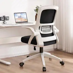 Office Chair, Ergonomic Desk Chair Breathable Mesh Chair Swivel Chair with Flip-Up Arms and Lumbar Support Computer Chair for Home Office Office Chair, Ergonomic Desk Chair Breathable Mesh Chair Swivel Chair with Flip-Up Arms and Lumbar Support Computer Chair for Home Office