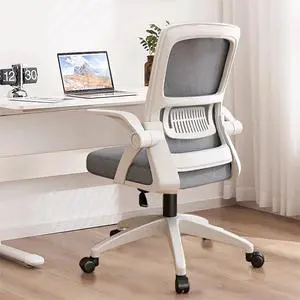 Office Chair, Ergonomic Desk Breathable Mesh Swivel Chair with Flip-Up Arms and Lumbar Support Computer for Home Office Office Chair, Ergonomic Desk Breathable Mesh Swivel Chair with Flip-Up Arms and Lumbar Support Computer for Home Office