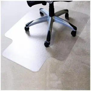 Durable Office Chair Mat, Rectangular with Lip for Low and Standard Pile Carpets, 36" x 48", Transparent Carpeted Floor Protector, Shipped Flat, Eco-Friendly Enhanced Polymer Durable Office Chair Mat, Rectangular with Lip for Low and Standard Pile Carpets, 36" x 48", Transparent Carpeted Floor Protector, Shipped Flat, Eco-Friendly Enhanced Polymer