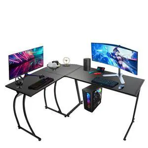 L-Shape 58.1in Corner Computer Desk Home Office PC Laptop Table Multipurpose Gaming Workstation with Solid Steel Frame/Waterproof Desktop L-Shape 58.1in Corner Computer Desk Home Office PC Laptop Table Multipurpose Gaming Workstation with Solid Steel Frame/Waterproof Desktop