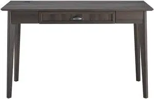 Newport Series Home Office Computer Writing Desk with Fully Extended Drawer | Laptop PC Workstation with USB Hub | Sturdy and Stylish | Easy Assembly| Smoke Oak Wood Look Accent Living Room Furniture Newport Series Home Office Computer Writing Desk with Fully Extended Drawer | Laptop PC Workstation with USB Hub | Sturdy and Stylish | Easy Assembly| Smoke Oak Wood Look Accent Living Room Furniture