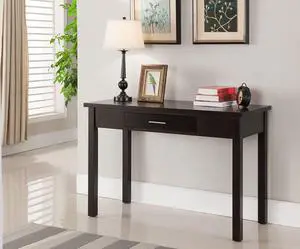 Wood Home & Office Parsons Desk with Drawer, Espresso Wood Home & Office Parsons Desk with Drawer, Espresso