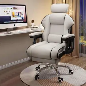 Executive Computer Chair Home Office Desk Chair,Adjustable Angle, Ergonomic Adjustable Height PU Leather Chairs with Cushions Armrest for Long Time Seating-High Office Chair with Footrest Executive Computer Chair Home Office Desk Chair,Adjustable Angle, Ergonomic Adjustable Height PU Leather Chairs with Cushions Armrest for Long Time Seating-High Office Chair with Footrest