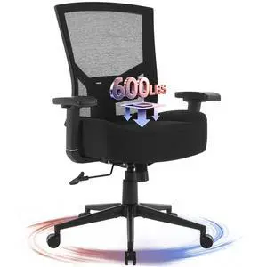 Big and Tall Office Chair 600lbs with Lumbar Support for Eight Hour Daily Work Ergonomic Mesh Desk Chair Widen 3D Cushion for Reading, Gaming Big and Tall Office Chair 600lbs with Lumbar Support for Eight Hour Daily Work Ergonomic Mesh Desk Chair Widen 3D Cushion for Reading, Gaming