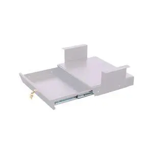 Stand Up Desk Store Add-On Office Sliding Under-Desk Drawer Storage Organizer for Standing Desks (White, Lockable with Padded Laptop Shelf) Stand Up Desk Store Add-On Office Sliding Under-Desk Drawer Storage Organizer for Standing Desks (White, Lockable with Padded Laptop Shelf)