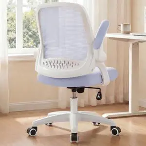 Office Desk Gaming Ergonomic Computer Chair with Lumbar Back Support Adjustable Height Swivel Rolling Wheels Flip-up Arms Mesh Chair for Home Vanity (Purple) Office Desk Gaming Ergonomic Computer Chair with Lumbar Back Support Adjustable Height Swivel Rolling Wheels Flip-up Arms Mesh Chair for Home Vanity (Purple)