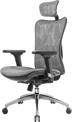 M57 Ergonomic Mesh Office Chair, High Back Home Desk Chair with 3D Armrests, Lumbar Support and Adjustable Headrest, Comfortable Computer Chair, Big & Tall Office Chair Hold 330 LBS-Grey M57 Ergonomic Mesh Office Chair, High Back Home Desk Chair with 3D Armrests, Lumbar Support and Adjustable Headrest, Comfortable Computer Chair, Big & Tall Office Chair Hold 330 LBS-Grey