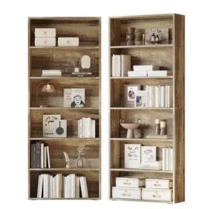 Bookshelves and Bookcases Set of 2 Floor Standing 6 Tiers Display Storage Shelves 70 in Tall Bookcase Home Decor Furniture for Home Office, Living Room, Bed Room Bookshelves and Bookcases Set of 2 Floor Standing 6 Tiers Display Storage Shelves 70 in Tall Bookcase Home Decor Furniture for Home Office, Living Room, Bed Room