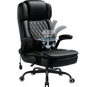 450LBS Big and Tall Executive Office Chair with Flip up Arm, Heavy Duty PU Leather Computer Desk Chair,Comfortable High Back Swivel Home Office Chair with Rolling for Adults,Spring Cushion,Metal Base 450LBS Big and Tall Executive Office Chair with Flip up Arm, Heavy Duty PU Leather Computer Desk Chair,Comfortable High Back Swivel Home Office Chair with Rolling for Adults,Spring Cushion,Metal Base