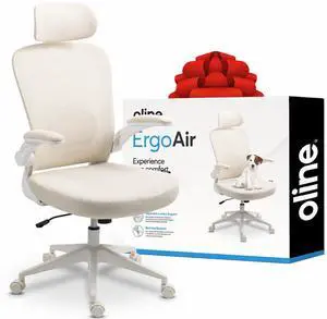 ErgoAir Ergonomic Office Chair Adjustable Lumbar Support, Flip-Up Armrests, Mesh Computer Desk Chair, Swivel Rolling Executive Gaming Chair for Home & Office (Beige) ErgoAir Ergonomic Office Chair Adjustable Lumbar Support, Flip-Up Armrests, Mesh Computer Desk Chair, Swivel Rolling Executive Gaming Chair for Home & Office (Beige)