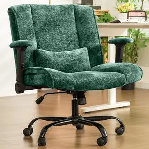 Criss Cross Chair with Wheels & Flip Arms, Wide Cross Legged Office Chair with Adjustable Tilt Criss-Cross Desk Chair with Lumbar Support for Home Office, Bedroom, Apartment Green Criss Cross Chair with Wheels & Flip Arms, Wide Cross Legged Office Chair with Adjustable Tilt Criss-Cross Desk Chair with Lumbar Support for Home Office, Bedroom, Apartment Green