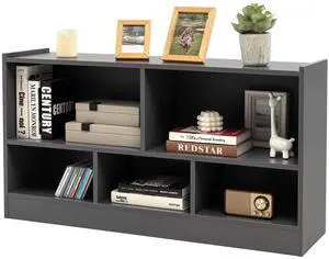 5 Cube Bookcase, 2 Tier Wooden Storage Open Bookshelf, Multipurpose Display Storage Cabinet for Living Room, Bedroom, Hallway, Kid's Playroom, Reading Nook (Grey) 5 Cube Bookcase, 2 Tier Wooden Storage Open Bookshelf, Multipurpose Display Storage Cabinet for Living Room, Bedroom, Hallway, Kid's Playroom, Reading Nook (Grey)