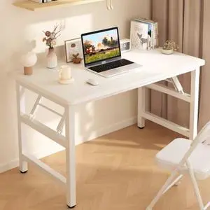 Folding Desk,39.4 Inch No Assembly Folding Computer Desk, Space-Saving Small Desk for Home Office Bedroom Dorm Study, Compact Portable Foldable Laptop Desk Folding Desk,39.4 Inch No Assembly Folding Computer Desk, Space-Saving Small Desk for Home Office Bedroom Dorm Study, Compact Portable Foldable Laptop Desk