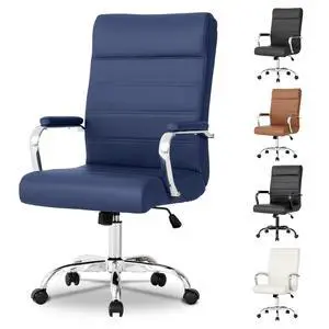 Office Desk Chair,Modern Conference Room Chairs,High Back Ergonomic Home ofiice Chair,Adjustable Height Swivel Executive Computer Chair with Padded Seat and Armrest (Blue) Office Desk Chair,Modern Conference Room Chairs,High Back Ergonomic Home ofiice Chair,Adjustable Height Swivel Executive Computer Chair with Padded Seat and Armrest (Blue)