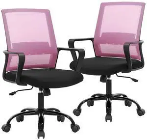 Computer Chair Swivel Rolling Executive Lumbar Support Task Mesh Chair Metal Base for Women&Men, 2 Pack Computer Chair Swivel Rolling Executive Lumbar Support Task Mesh Chair Metal Base for Women&Men, 2 Pack