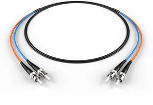 150M OM1 ST ST Fiber Optic Cable | Indoor/Outdoor Duplex 62.5/125 ST to ST Multimode Jumper 150 Meter (492.12ft) | Made in USA | ofnr st-st mmf in/outdr | Length: 0.5M-300M 150M OM1 ST ST Fiber Optic Cable | Indoor/Outdoor Duplex 62.5/125 ST to ST Multimode Jumper 150 Meter (492.12ft) | Made in USA | ofnr st-st mmf in/outdr | Length: 0.5M-300M