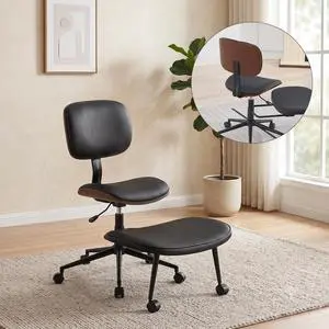 Criss Cross Legged Meditaion Chair,Exquisite Home Office Furniture,Ergonomic Kneeling with Lumbar Support and Adjustable Height Stool,for ADHD Adults,Teddy Fabric (Black Criss Cross Legged Meditaion Chair,Exquisite Home Office Furniture,Ergonomic Kneeling with Lumbar Support and Adjustable Height Stool,for ADHD Adults,Teddy Fabric (Black