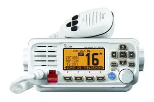 IC-M330 Ultra Compact VHF Marine Transceiver Without GPS - White IC-M330 Ultra Compact VHF Marine Transceiver Without GPS - White