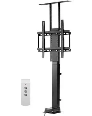 Motorized TV Lift Stand, 32-55 in, Black, Floor Mount, Television, Flat Screen Display Mount, Tilt, Compatible with VESA 400 x 400 mm, Supports 132 lbs, Ideal for Offices, Living Rooms, Bedrooms Motorized TV Lift Stand, 32-55 in, Black, Floor Mount, Television, Flat Screen Display Mount, Tilt, Compatible with VESA 400 x 400 mm, Supports 132 lbs, Ideal for Offices, Living Rooms, Bedrooms
