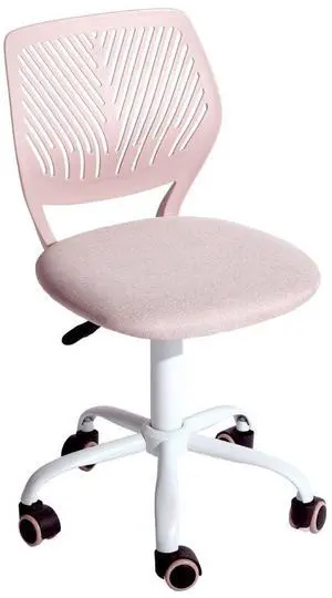 Armless Home Office Desk Chair, Colorful Task Chair with Soft Mesh Padded Cushion, Height Adjustable Swivel Study Computer Chair for for Girls Boys Teens (Pink , 1PC) Armless Home Office Desk Chair, Colorful Task Chair with Soft Mesh Padded Cushion, Height Adjustable Swivel Study Computer Chair for for Girls Boys Teens (Pink , 1PC)