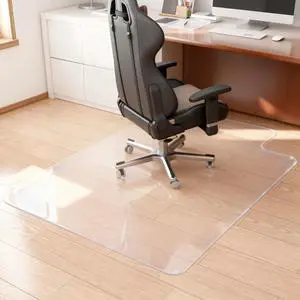 Office Chair Mat for Hard Floor, 36"x48" Non-Slip Under Desk Chair Floor Protector, Heavy Duty Clear Plastic Chair Mats for Rolling Gaming and Work Chairs (Hard Floor with Lip 90*120*0.15cm) Office Chair Mat for Hard Floor, 36"x48" Non-Slip Under Desk Chair Floor Protector, Heavy Duty Clear Plastic Chair Mats for Rolling Gaming and Work Chairs (Hard Floor with Lip 90*120*0.15cm)