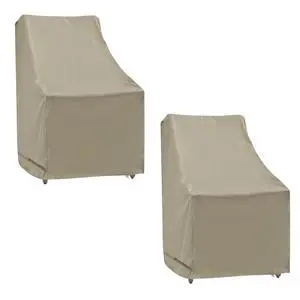 Premium Waterproof Outdoor Patio Chair Furniture Cover with Adjustable Peel and Secure Fasteners | High Back Rocking Chair Cover Set of 2 | 27" W x 30" D x 42" H (Taupe) Premium Waterproof Outdoor Patio Chair Furniture Cover with Adjustable Peel and Secure Fasteners | High Back Rocking Chair Cover Set of 2 | 27" W x 30" D x 42" H (Taupe)