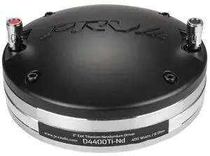 D4400Ti-Nd 2" Exit Titanium Neodymium 400 Watts Pro Audio Compression Driver 4" VC 110dB (Single) D4400Ti-Nd 2" Exit Titanium Neodymium 400 Watts Pro Audio Compression Driver 4" VC 110dB (Single)