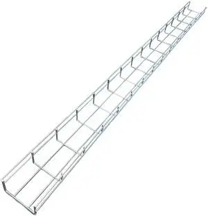 Cable Tray- 5 Feet Long - 4" Width, 2 Depth Wire Mesh Tray Cable Management Rack Cords Organizer Cable Basket, Zinc Plated Steel NEC Approved for Network, Fiber Optic, Cabling Cable Tray- 5 Feet Long - 4" Width, 2 Depth Wire Mesh Tray Cable Management Rack Cords Organizer Cable Basket, Zinc Plated Steel NEC Approved for Network, Fiber Optic, Cabling