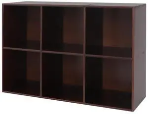 6 Cube Storage Organizer,Solid Wood Bookshelf Cube Shelf,Vertical or Horizontal Bookcase,Open Floor Display Shelf Closet Cabinet for Home Office Library School (Brown, 6 Cube) 6 Cube Storage Organizer,Solid Wood Bookshelf Cube Shelf,Vertical or Horizontal Bookcase,Open Floor Display Shelf Closet Cabinet for Home Office Library School (Brown, 6 Cube)