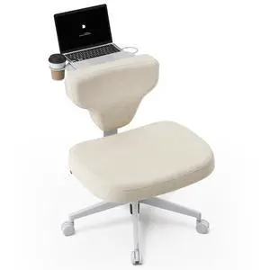 Criss Cross Legged Office Chair with Hidden Tray, Wide Seat Ergonomic Chair for Home Office, Meditation, Makeup Vanity & Gaming, Comfortable Cross-Legged Sitting Posture Criss Cross Legged Office Chair with Hidden Tray, Wide Seat Ergonomic Chair for Home Office, Meditation, Makeup Vanity & Gaming, Comfortable Cross-Legged Sitting Posture