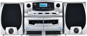 SC-2121BT Bluetooth Entertainment Audio System, Bluetooth 5.0, op Loading MP3/CD Player, AM/FM Radio, USB Input, Double Cassette Recorder, High-Performance Detachable Speakers, AC/DC SC-2121BT Bluetooth Entertainment Audio System, Bluetooth 5.0, op Loading MP3/CD Player, AM/FM Radio, USB Input, Double Cassette Recorder, High-Performance Detachable Speakers, AC/DC