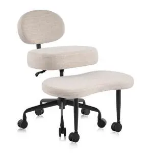 Ergonomic Cross-Legged Meditation Office Chair Wide Criss Cross Kneeling Chair with Wheels, Adjustable Lumbar Support, Ideal for Yoga, Study & ADHD Makani 601 (Oat, Standard) Ergonomic Cross-Legged Meditation Office Chair Wide Criss Cross Kneeling Chair with Wheels, Adjustable Lumbar Support, Ideal for Yoga, Study & ADHD Makani 601 (Oat, Standard)